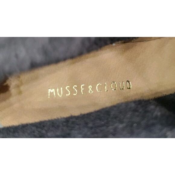 Musse & Cloud Women's Double Buckle Strap Suede Black Ankle Boots Size 9 - Picture 9 of 9